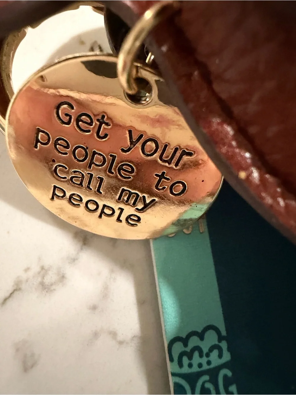 Piper·k Brown Dachshund Bag Charm with Neon Yellow Tennis Ball